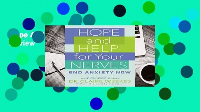 Hope And Help For Your Nerves (Signet)  Review