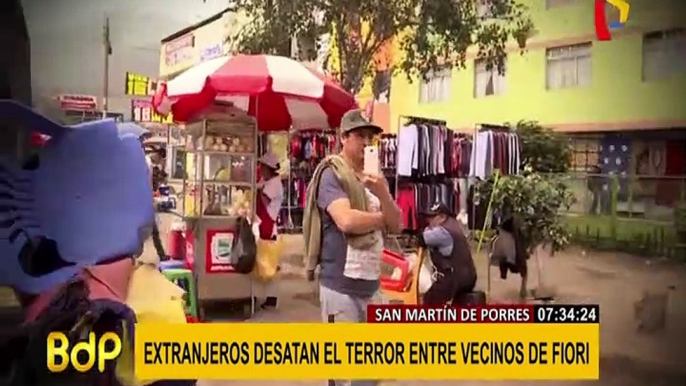 SMP: extranjeros desatan terror entre vecinos de Fiori