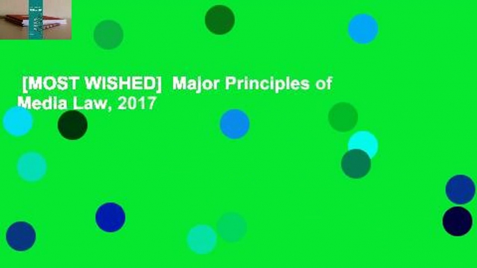 [MOST WISHED]  Major Principles of Media Law, 2017