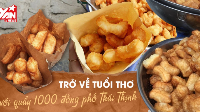 1000 đồng mua được gì ở Hà Nội ? - Ký ức tuổi thơ ùa về với Bánh quẩy đùi gà phố Thái Thịnh