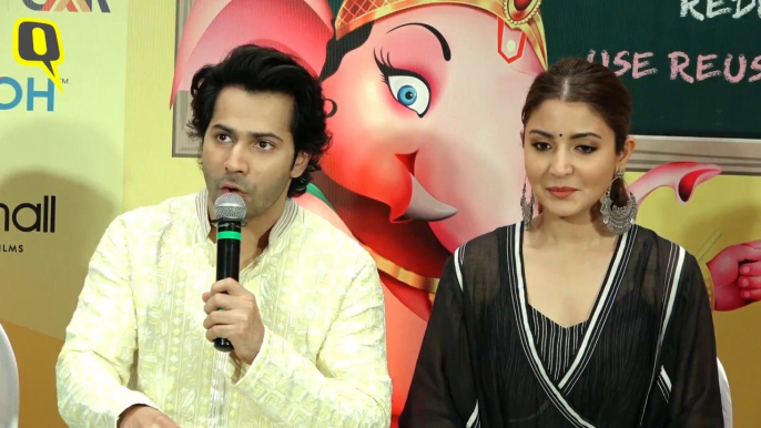 Varun Dhawan and Anushka Sharma Bat for a Green Ganesh Chaturthi