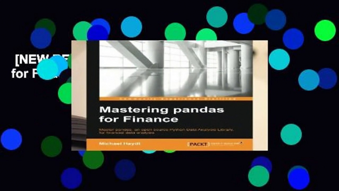 [NEW RELEASES]  Mastering pandas for Finance