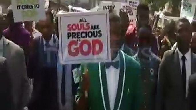 Pastor Adeboye leads procession to end spate of insecurity and killings in Nigeria