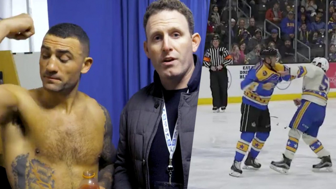 Biz Played In The St. Louis Blues Alumni Game And Got A Gordie Howe Hat Trick