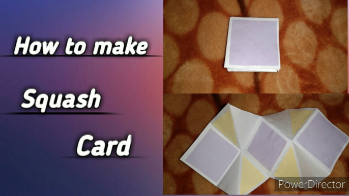How to make Squash Card | Squash card tutorial | Handmade card | 2020 easy card | Valentine's day card | Happy Crafting with Adeeba