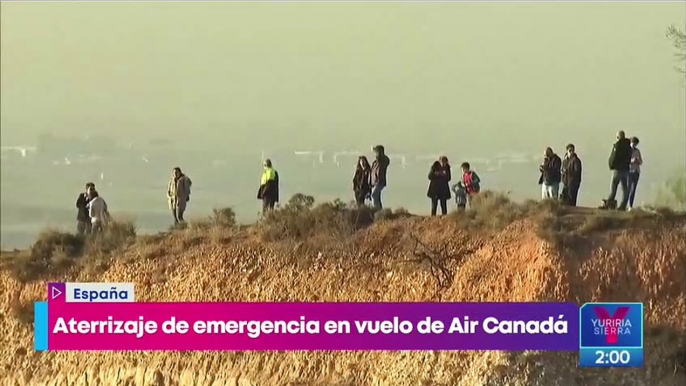 Avión de Air Canada aterriza con éxito en España