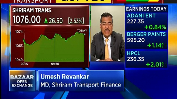 Net interest margins marginally lower due to lack of volume growth, says Umesh Revankar of Shriram Transport Finance