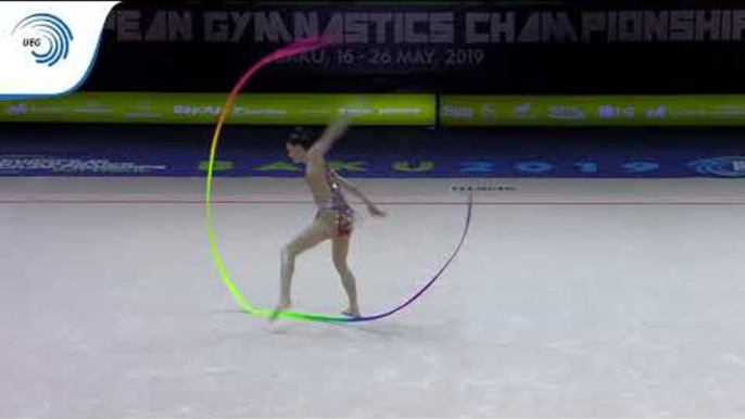 Milena BALDASSARRI (ITA) - 2019 Rhythmic Gymnastics European Championships, ribbon final