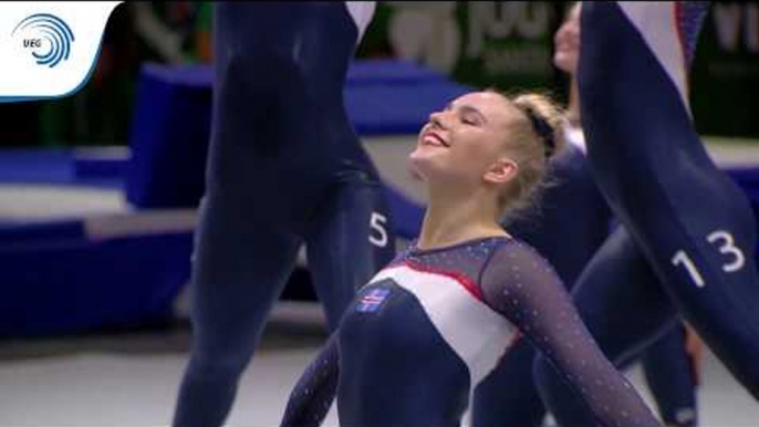 Iceland - 2018 TeamGym European silver medallists, senior women's team