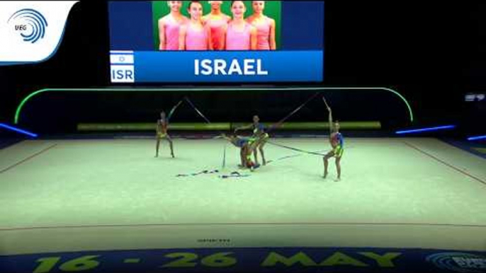 Israel - 2019 Rhythmic Gymnastics Europeans, junior groups 5 ribbons qualification