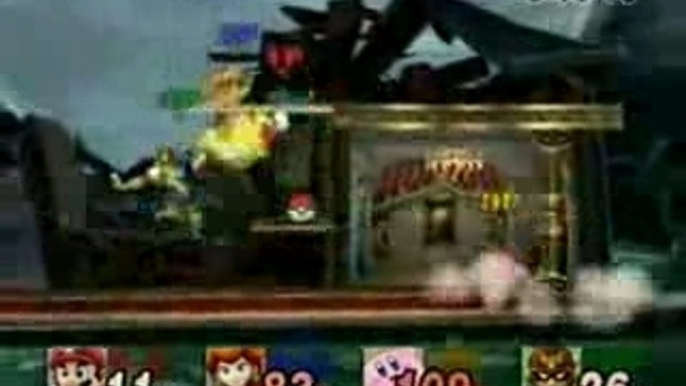 Super Smash Bros. Brawl - Mario VS Peach VS Kirby VS C.Falco