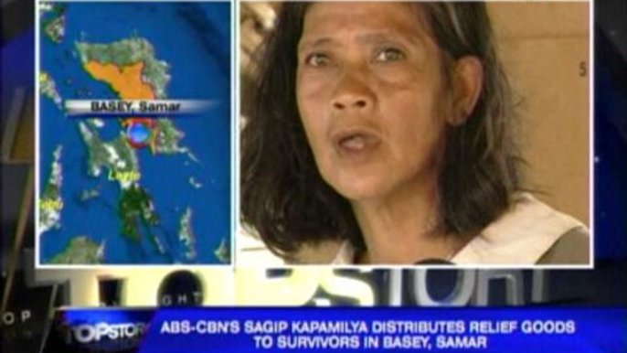 Typhoon survivors get Sagip Kapamilya aid