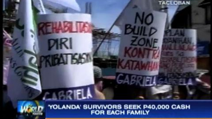 Thousands of 'Yolanda' survivors protest in Tacloban