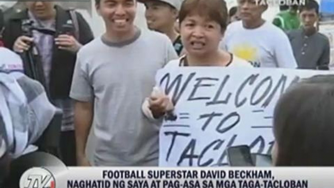 Beckham brings hope to 'Yolanda' survivors