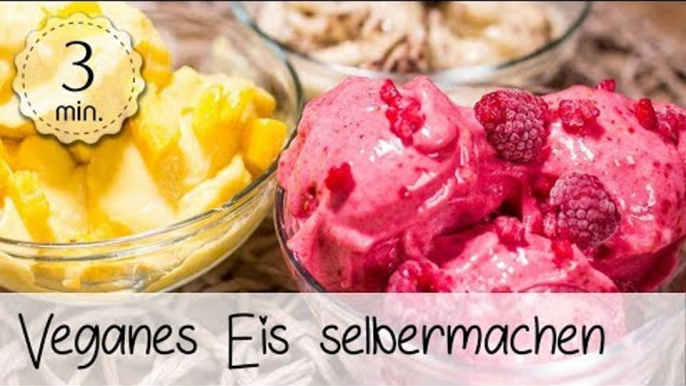 Veganes Eis selber machen ohne Zucker - Veganes Eis selber machen ohne Eismaschine | Vegane Rezepte