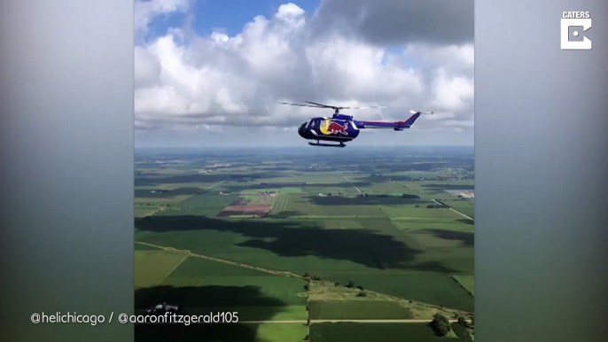 Ce pilote d'hélicoptère s'amuse à faire des backflips... Incroyable