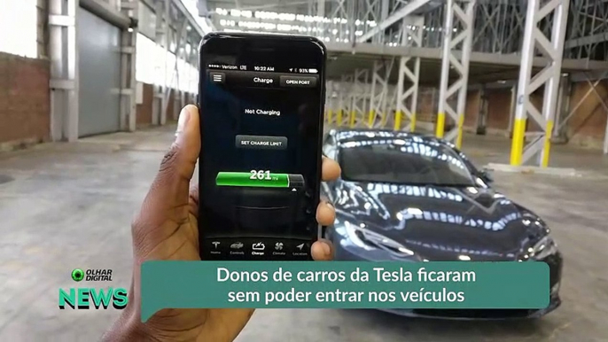 Donos de carros da Tesla ficaram sem poder entrar nos veículos