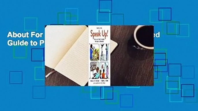 About For Books  Speak Up!: An Illustrated Guide to Public Speaking  Review