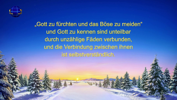 Das Wort Gottes | Gott zu kennen ist der Weg, Gott zu fürchten und das Böse zu meiden (Auszug I)