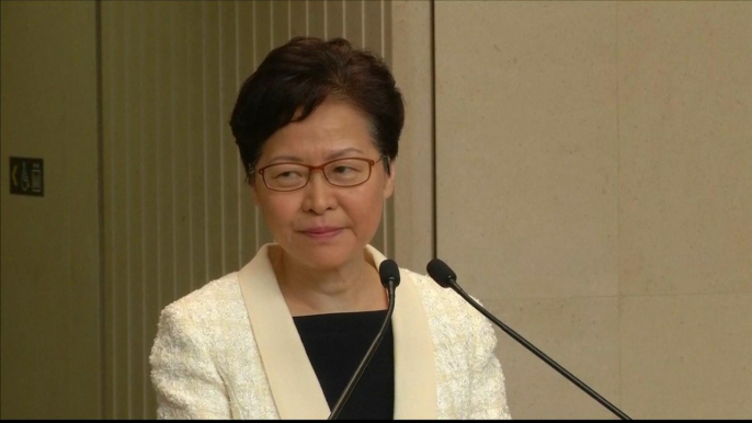 Hong Kong's Lam dismisses leaked voice recording