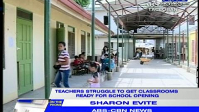 Yolanda survivors vacate classrooms as classes begin