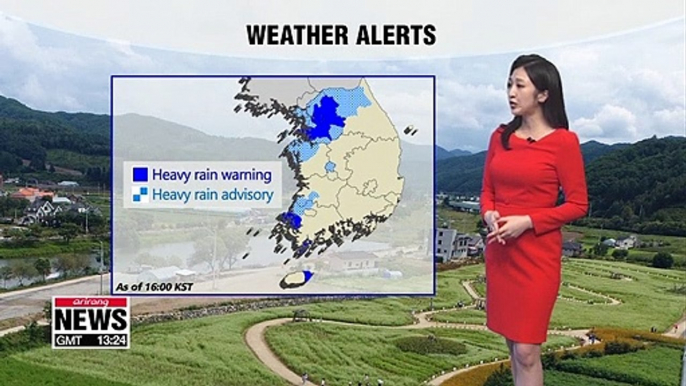 Seoul and the surrounding central region issued under heavy rain alerts _ 090519