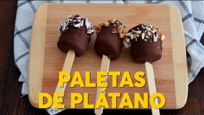 Paletas de plátano | #Chilantojos