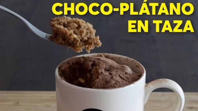 Choco-plátano en taza | #Chilantojos