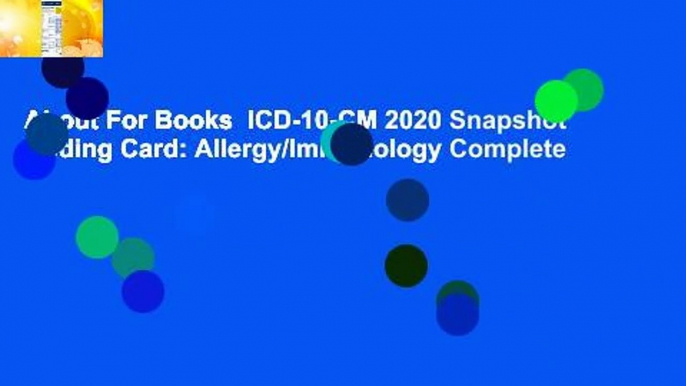 About For Books  ICD-10-CM 2020 Snapshot Coding Card: Allergy/Immunology Complete