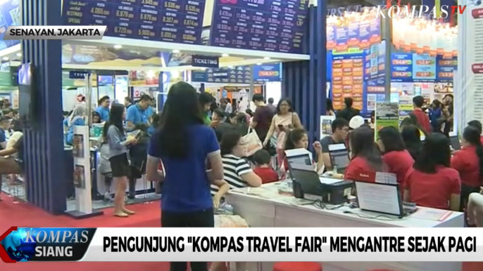 Pengunjung Kompas Travel Fair 2019 Antre Sejak Pagi