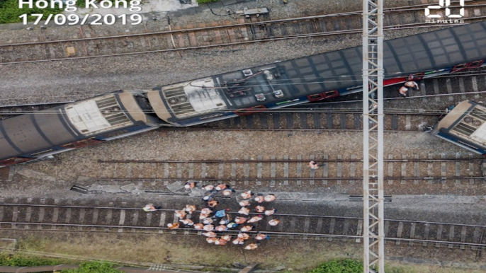 Hong Kong: Un métro déraille à l'heure de pointe, huit personnes blessés