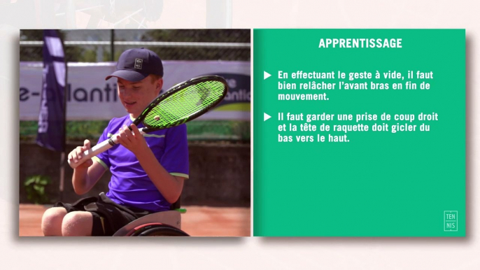 Les fiches techniques du tennis-fauteuil : le revers inversé