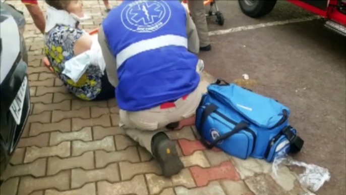 Mulher fratura braço ao sofrer queda no Bairro Pacaembu