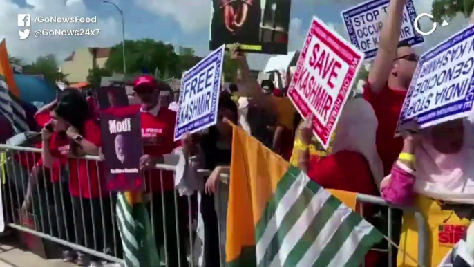 Protestors Raise Anti-Modi Slogans Outside PM’s Houston Rally