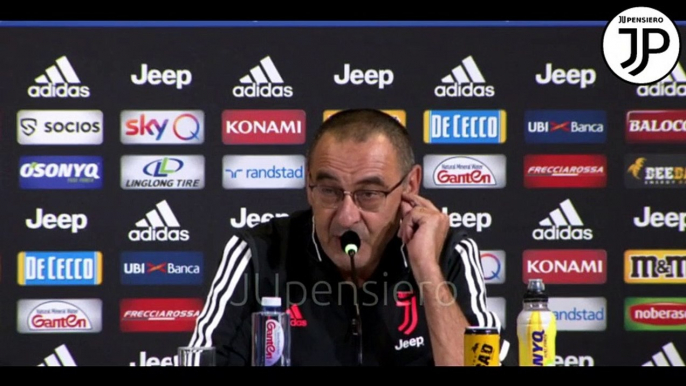 Conferenza stampa SARRI pre BRESCIA-JUVENTUS "Cristiano Ronaldo ieri aveva un piccolo affaticamento... Sulle punizioni e Higuain..." - 23.09.2019