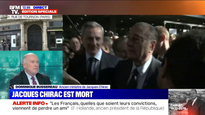 Ancien ministre, Dominique Bussereau affirme que "Jacques Chirac aimait profondément les Français"