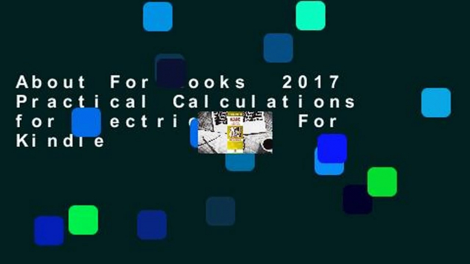 About For Books  2017 Practical Calculations for Electricians  For Kindle