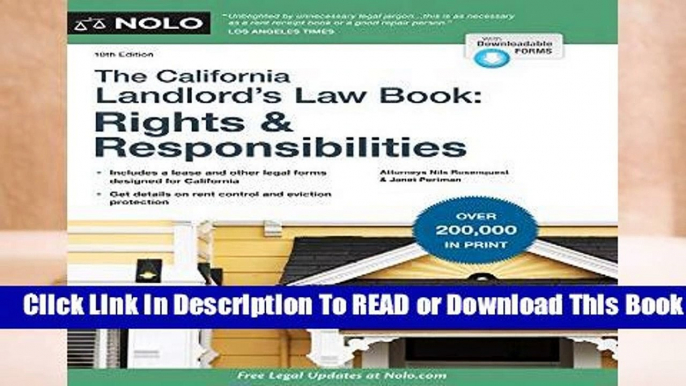 California Landlord s Law Book, The: Rights   Responsibilities: Rights   Responsabilities