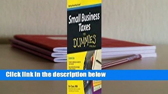 Full version  Small Business Taxes for Dummies  For Kindle