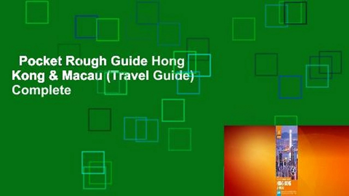 Pocket Rough Guide Hong Kong & Macau (Travel Guide) Complete