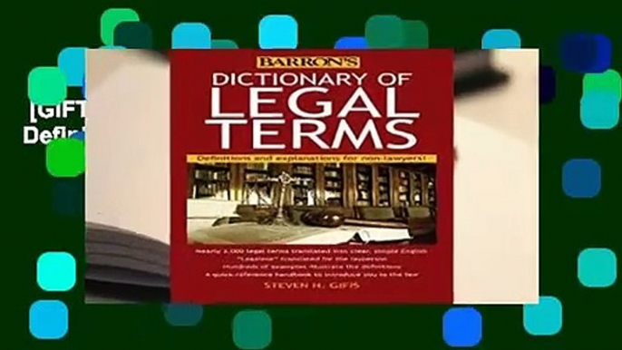 [GIFT IDEAS] Dictionary of Legal Terms: Definitions and Explanations for Non-Lawyers