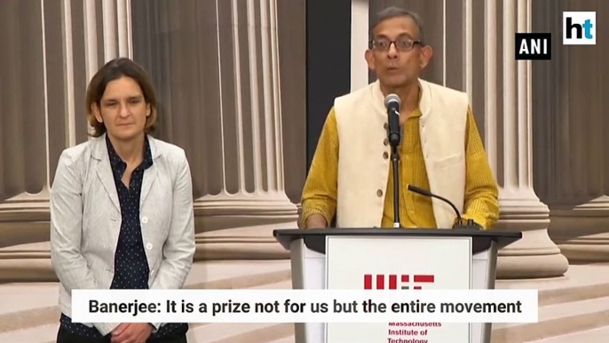 Watch- Nobel laureates Abhijit Banerjee & Esther Duflo speak on top honour