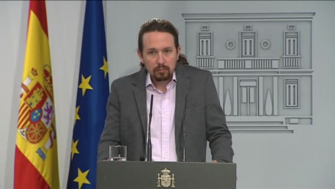 Iglesias: "Algunos se están viento atraídos por las implicaciones electorales de poner en primer plano las "bajas pasiones"