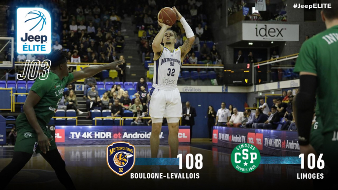 Jeep® ÉLITE : Boulogne-Levallois vs Limoges (J3)