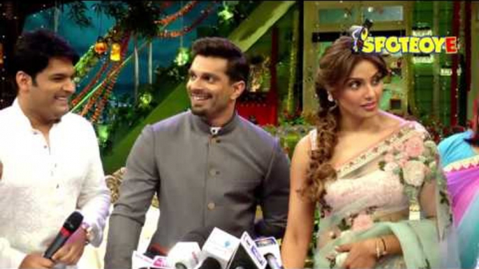 Bipasha Basu and Karan Singh Grover on the sets of The Kapil Sharma Show | SpotboyE