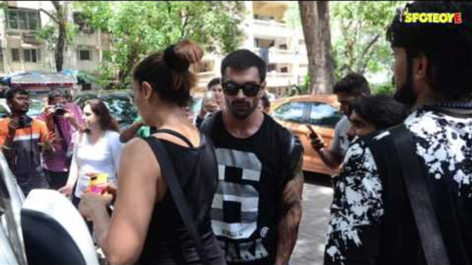 SPOTTED- Karan Singh Grover and Bipasha Basu Post Gym Session | SpotboyE