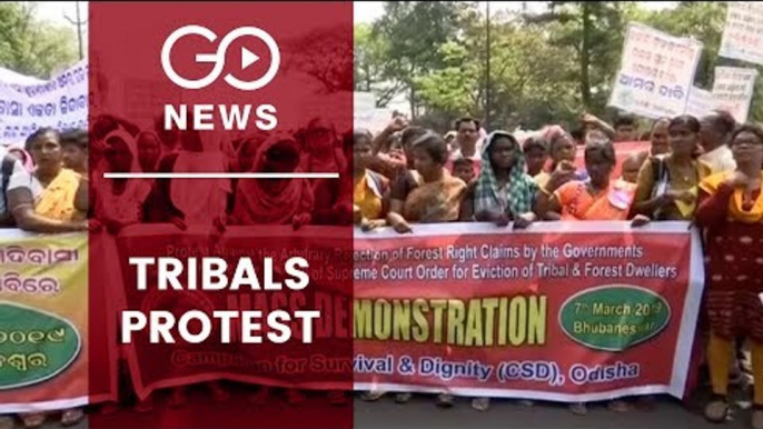 Adivasis, Tribals Protest In Bhubaneswar