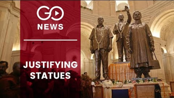 Mayawati Defends Building Of Statues