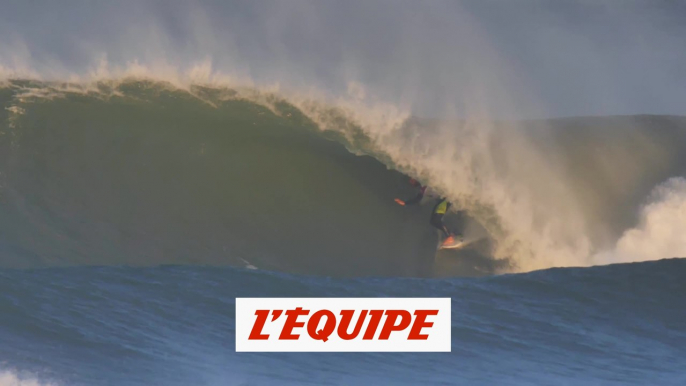 Les énormes tubes de Jérémy Florès en 1/8e de finale  du Pro France - Adrénaline - Surf