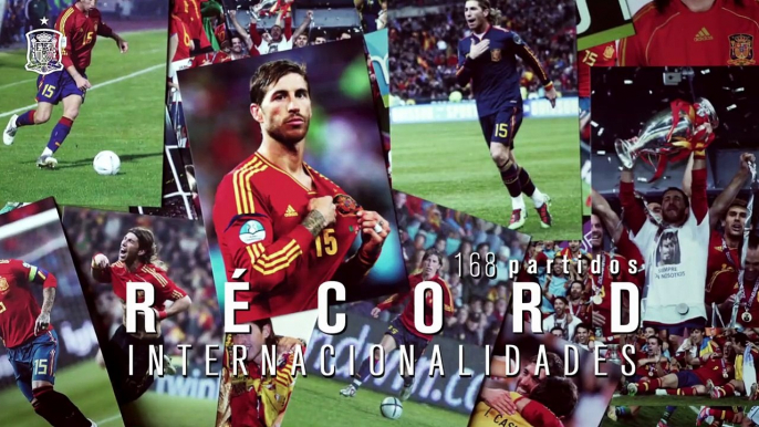 Jugadores de fútbol felicitan a Sergio Ramos por superar el récord de internacionalidades